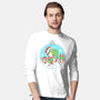 Dino Christmas-Mens-Long Sleeved-Tee-Eoli Studio