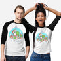 Dino Christmas-Unisex-Baseball-Tee-Eoli Studio