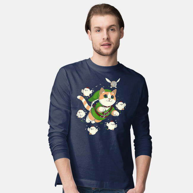 The Legend Of The Cat-Mens-Long Sleeved-Tee-Eoli Studio