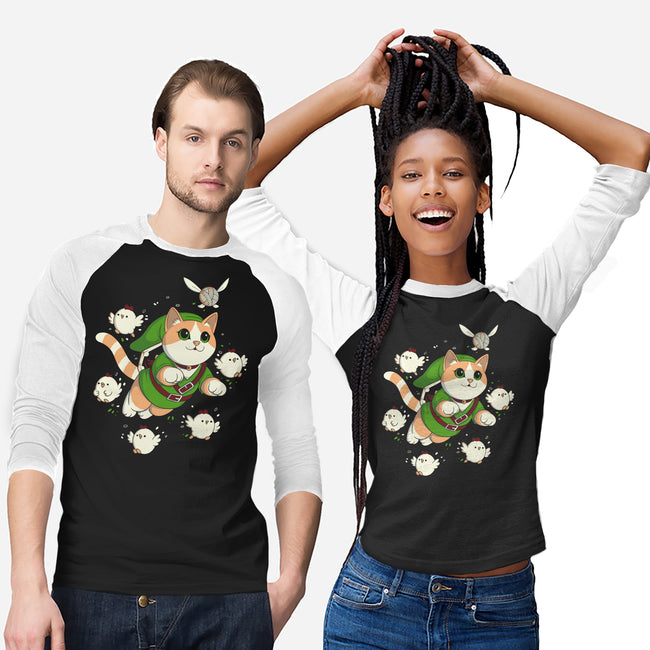 The Legend Of The Cat-Unisex-Baseball-Tee-Eoli Studio