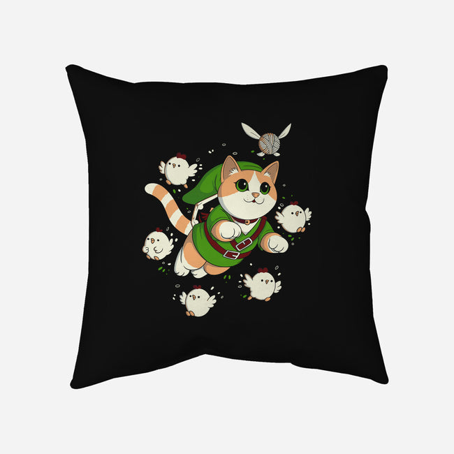 The Legend Of The Cat-None-Removable Cover w Insert-Throw Pillow-Eoli Studio