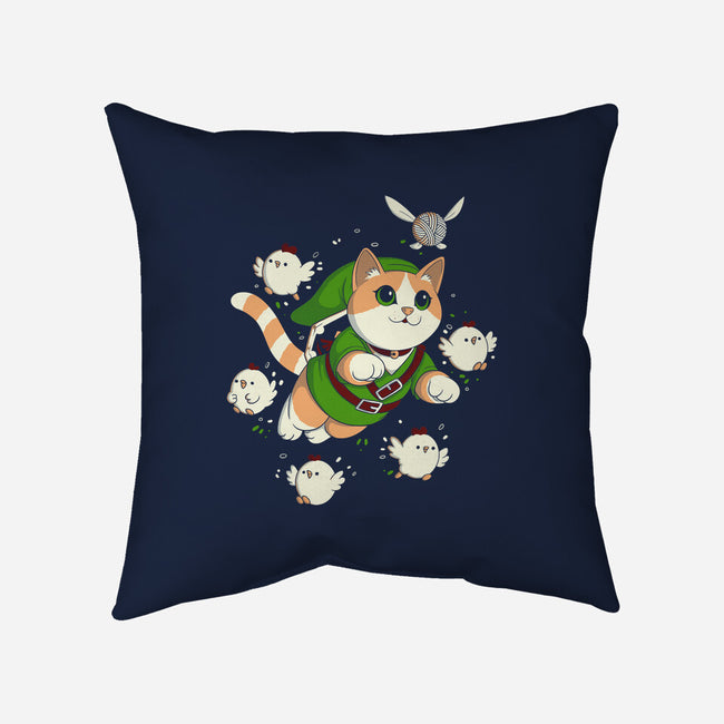 The Legend Of The Cat-None-Removable Cover w Insert-Throw Pillow-Eoli Studio