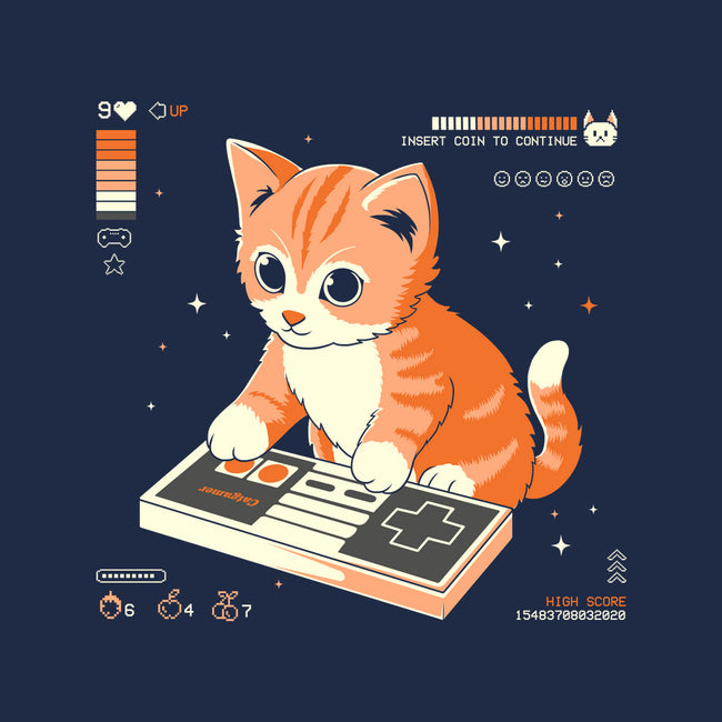 Cat Games-Unisex-Basic-Tee-Eoli Studio