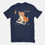 Cat Games-Womens-Fitted-Tee-Eoli Studio