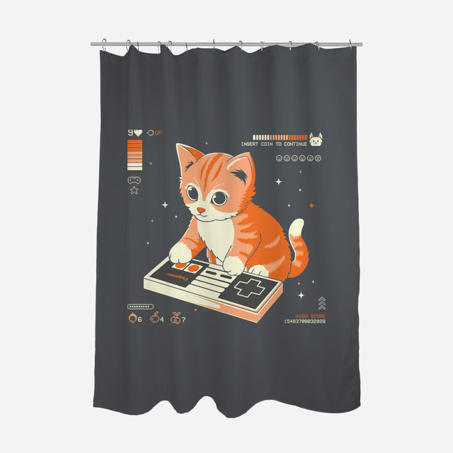 Cat Games-None-Polyester-Shower Curtain-Eoli Studio