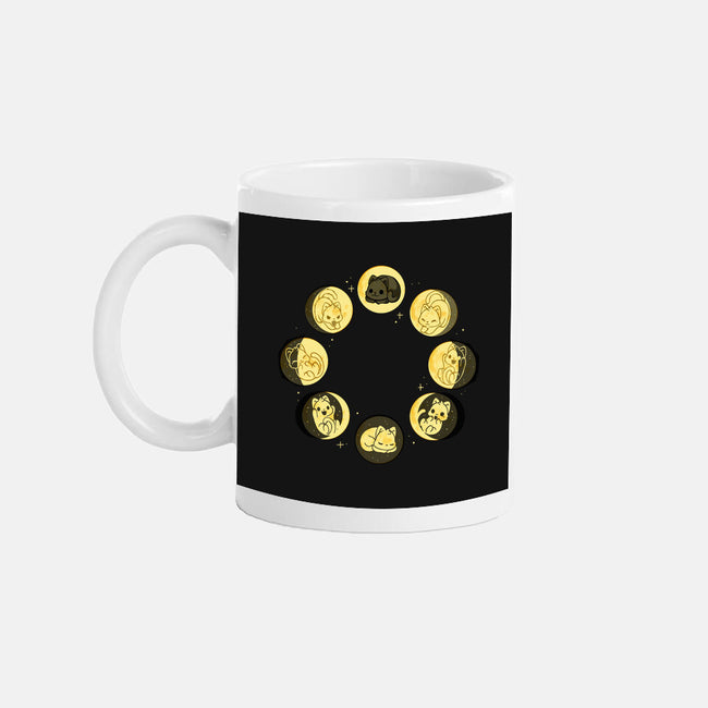 Moon Cat Phase-None-Mug-Drinkware-Vallina84