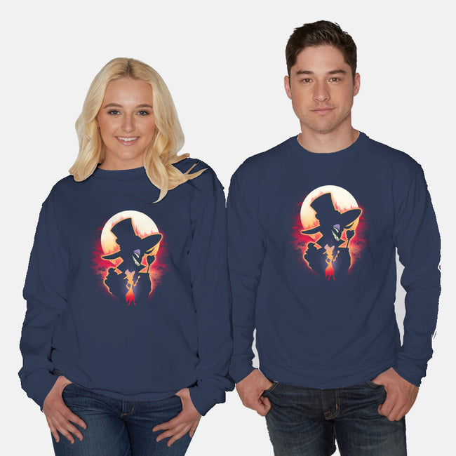 The Fallen Angel-Unisex-Crew Neck-Sweatshirt-dandingeroz