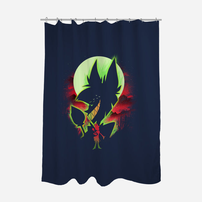 The Radio Demon Landscape-None-Polyester-Shower Curtain-dandingeroz