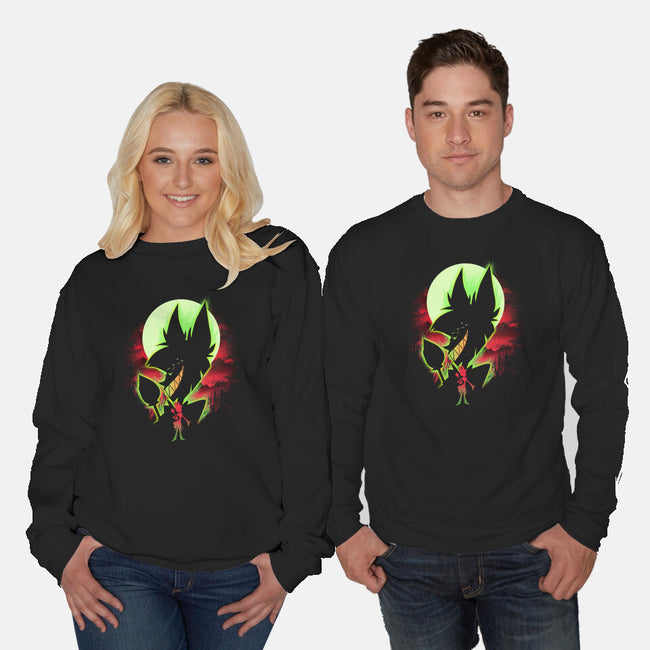 The Radio Demon Landscape-Unisex-Crew Neck-Sweatshirt-dandingeroz