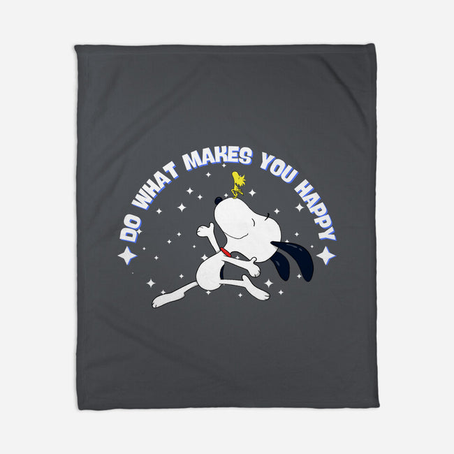 Do What Makes You Happy-None-Fleece-Blanket-MaxoArt