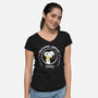 The Comforting Beagle-Womens-V-Neck-Tee-MaxoArt