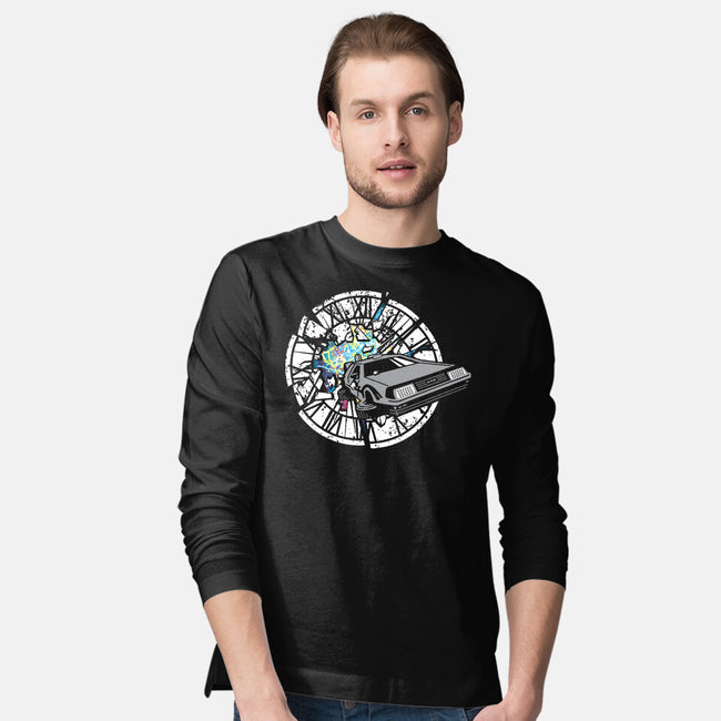 Delorean Dreams-Mens-Long Sleeved-Tee-dalethesk8er