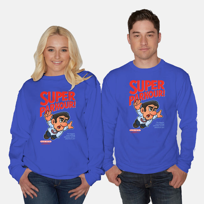 Super Parkour-Unisex-Crew Neck-Sweatshirt-Getsousa!