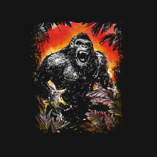 The King Of Skull Island-Mens-Heavyweight-Tee-kharmazero