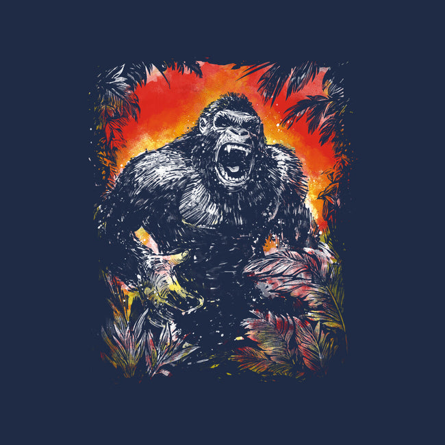 The King Of Skull Island-Womens-V-Neck-Tee-kharmazero