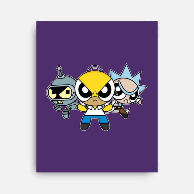 The Powerpuff Drinkers-None-Stretched-Canvas-Barbadifuoco