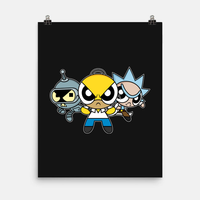 The Powerpuff Drinkers-None-Matte-Poster-Barbadifuoco