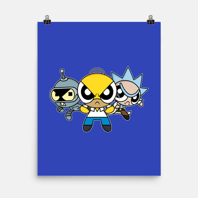 The Powerpuff Drinkers-None-Matte-Poster-Barbadifuoco