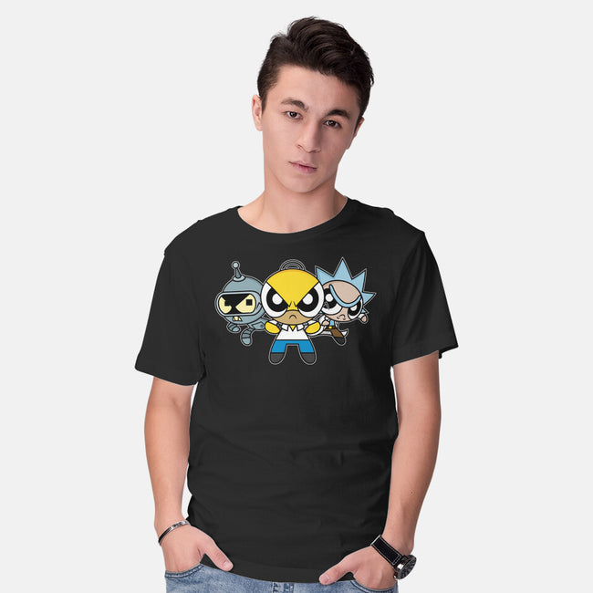 The Powerpuff Drinkers-Mens-Basic-Tee-Barbadifuoco