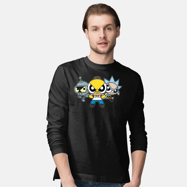 The Powerpuff Drinkers-Mens-Long Sleeved-Tee-Barbadifuoco