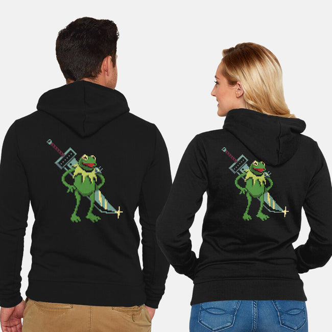 Frog Strife-Unisex-Zip-Up-Sweatshirt-Henrique Torres