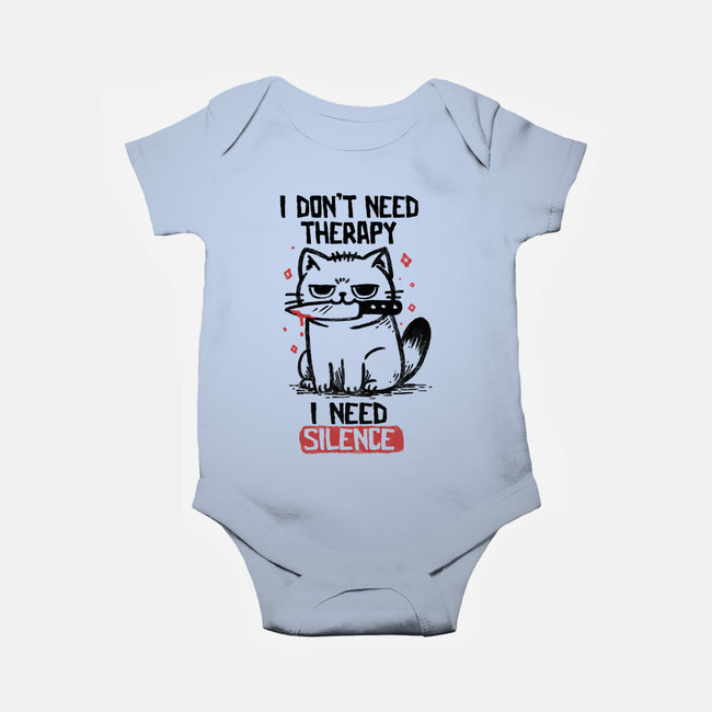 I Don't Need Therapy I Need Silence-Baby-Basic-Onesie-koalastudio