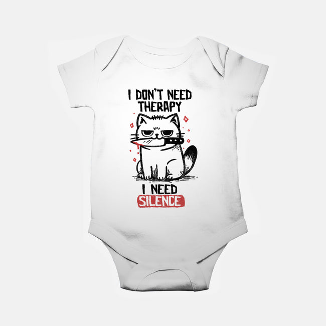 I Don't Need Therapy I Need Silence-Baby-Basic-Onesie-koalastudio