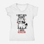 I Don't Need Therapy I Need Silence-Womens-V-Neck-Tee-koalastudio