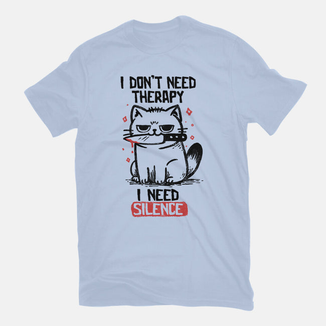 I Don't Need Therapy I Need Silence-Womens-Fitted-Tee-koalastudio