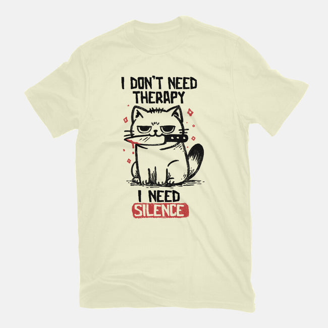 I Don't Need Therapy I Need Silence-Mens-Premium-Tee-koalastudio