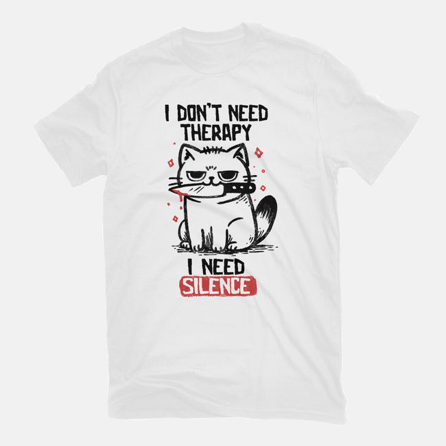 I Don't Need Therapy I Need Silence-Youth-Basic-Tee-koalastudio