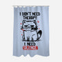 I Don't Need Therapy I Need Silence-None-Polyester-Shower Curtain-koalastudio