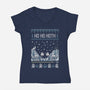 Ho Ho Hoth-Womens-V-Neck-Tee-Arinesart