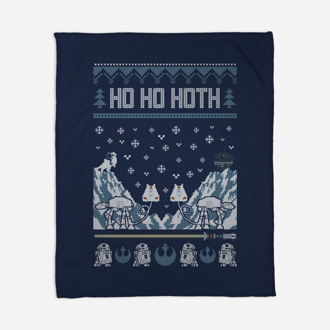 Ho Ho Hoth-None-Fleece-Blanket-Arinesart