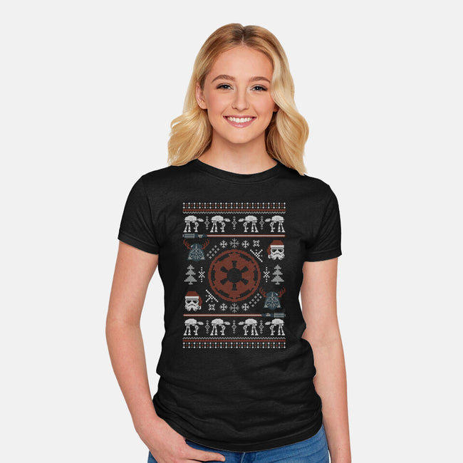 Imperial Christmas-Womens-Fitted-Tee-Arinesart