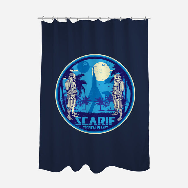 Visit The Tropical Planet-None-Polyester-Shower Curtain-CarloJ1956