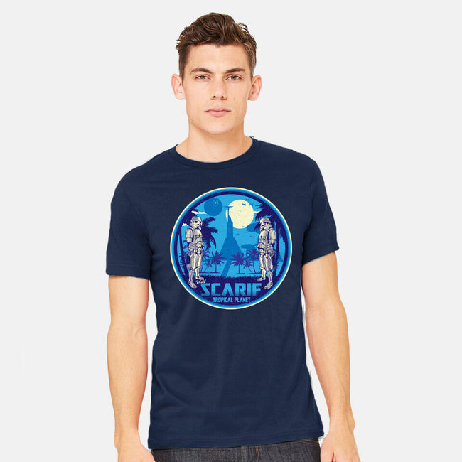 Visit The Tropical Planet-Mens-Heavyweight-Tee-CarloJ1956