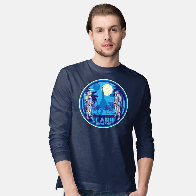 Visit The Tropical Planet-Mens-Long Sleeved-Tee-CarloJ1956