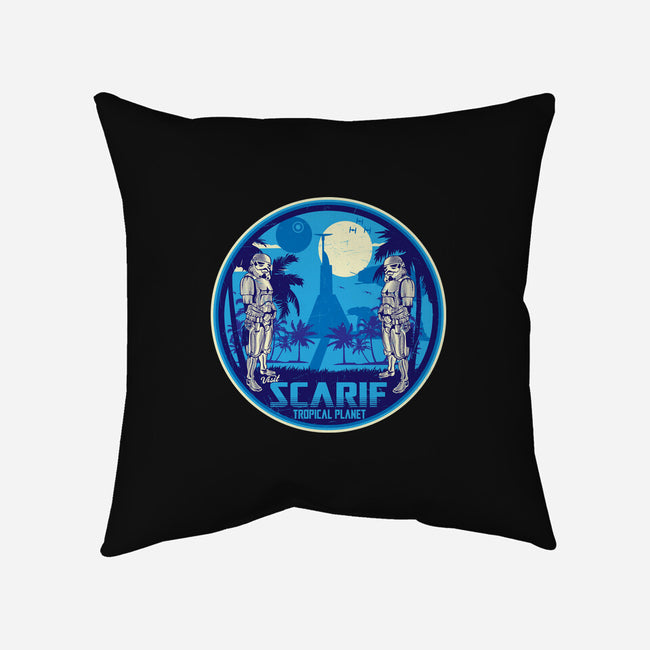 Visit The Tropical Planet-None-Removable Cover w Insert-Throw Pillow-CarloJ1956