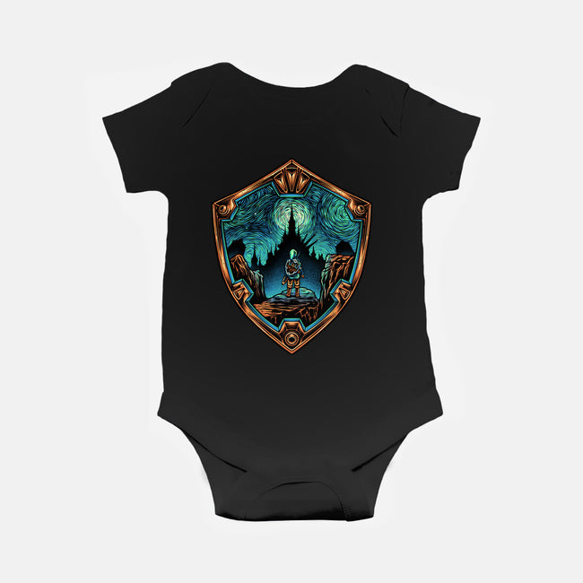 Destiny In The Horizon-Baby-Basic-Onesie-glitchygorilla