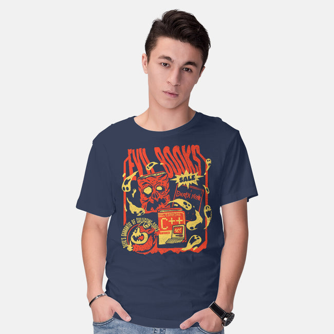 Evil Books-Mens-Basic-Tee-Sketchdemao