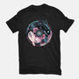 Glowing Light In The Night-Unisex-Basic-Tee-glitchygorilla