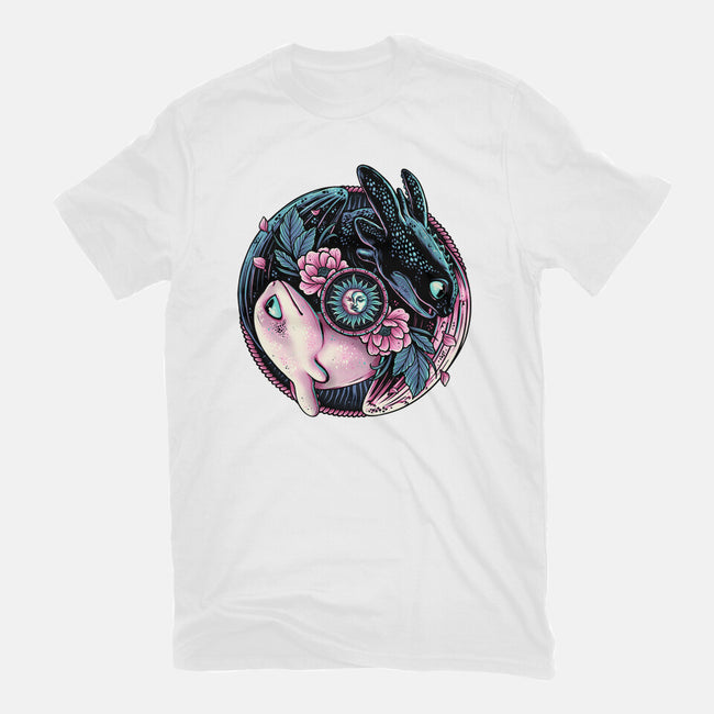 Glowing Light In The Night-Womens-Fitted-Tee-glitchygorilla