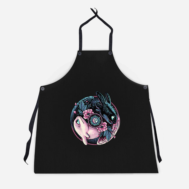 Glowing Light In The Night-Unisex-Kitchen-Apron-glitchygorilla