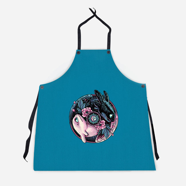 Glowing Light In The Night-Unisex-Kitchen-Apron-glitchygorilla