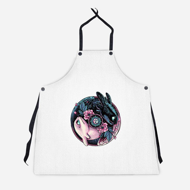 Glowing Light In The Night-Unisex-Kitchen-Apron-glitchygorilla