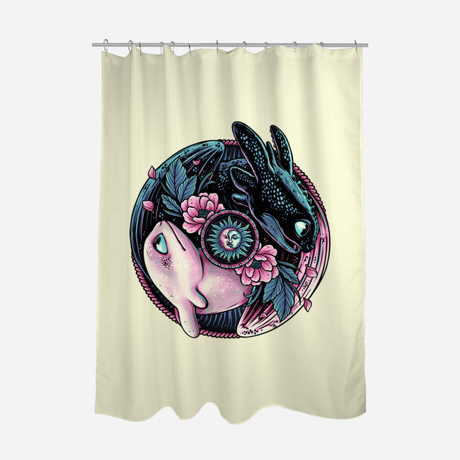 Glowing Light In The Night-None-Polyester-Shower Curtain-glitchygorilla