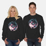 Glowing Light In The Night-Unisex-Crew Neck-Sweatshirt-glitchygorilla