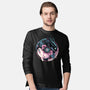 Glowing Light In The Night-Mens-Long Sleeved-Tee-glitchygorilla