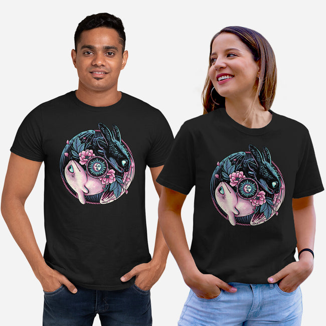 Glowing Light In The Night-Unisex-Basic-Tee-glitchygorilla